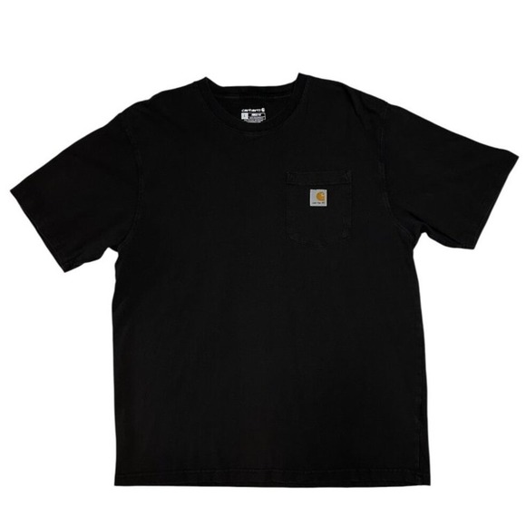 Carhartt Other - Carhartt K87 Loose Fit Pocket T-Shirt Mens Large Black 100% Cotton EUC